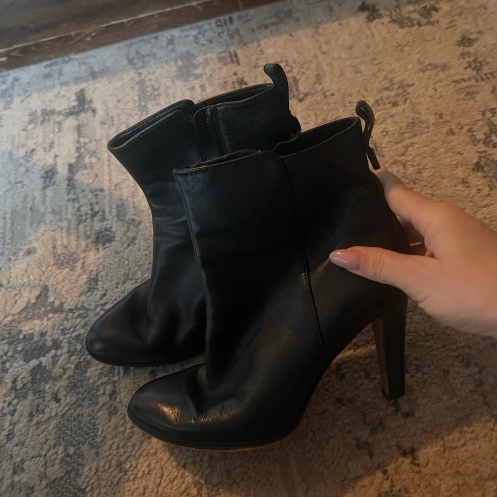 Coach Black Stiletto Ankle Boots
